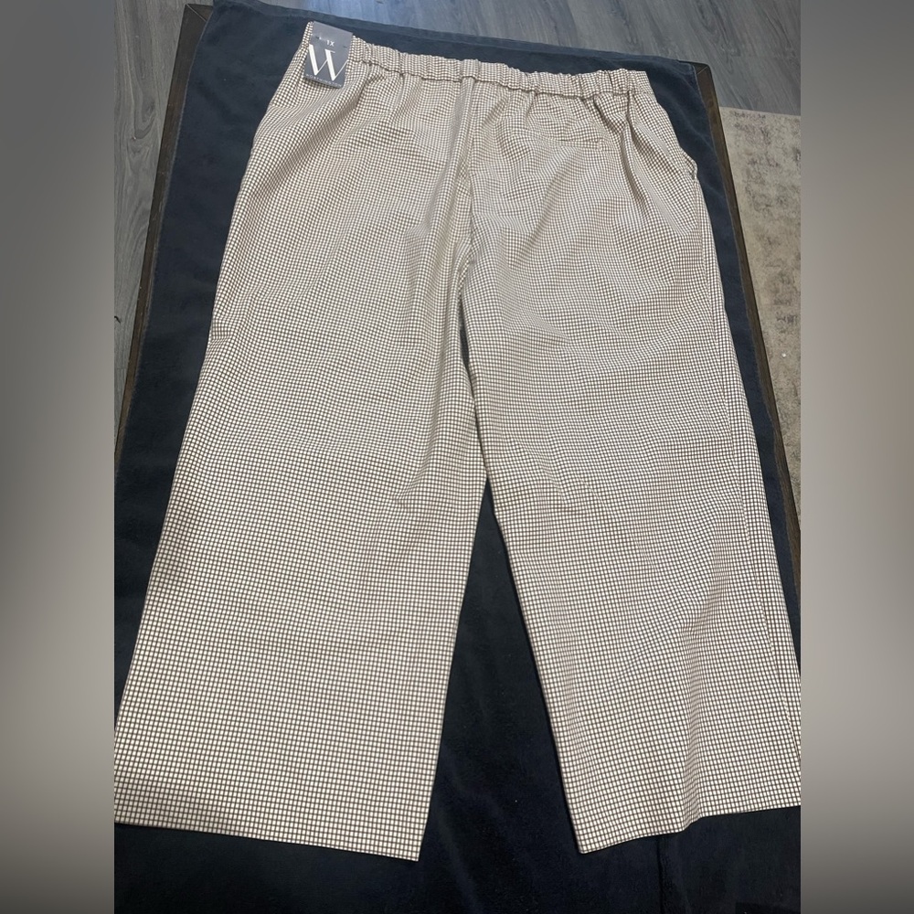 New Worthington Petite Medium Wide Leg Crop Ankle Pant Office Brunch Women’s 1X - Picture 6 of 10